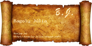 Bagoly Júlia névjegykártya