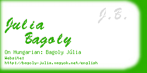 julia bagoly business card
